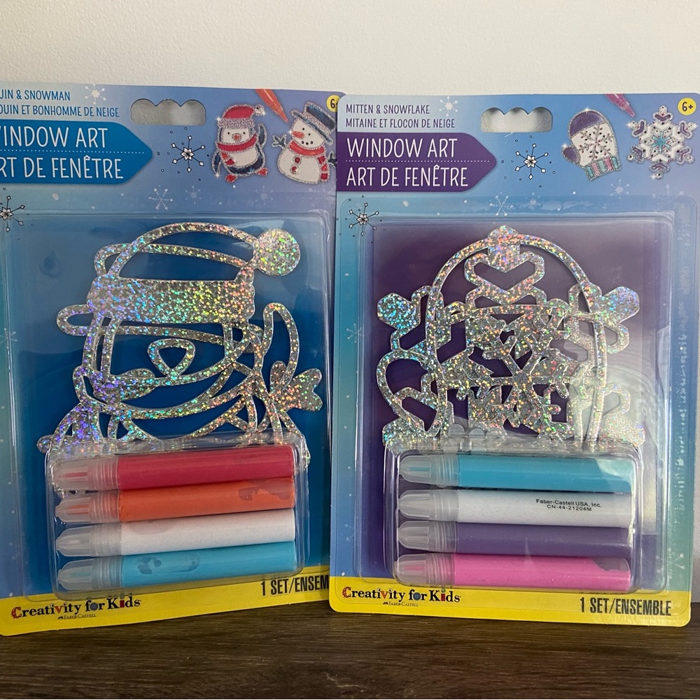 Window Art Kit with Glitter Accents